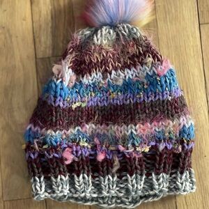 Hand Crafted Knit Pom Pom Hat